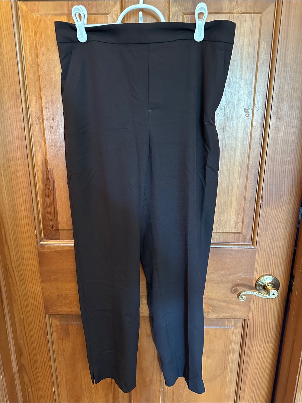 Banana Republic Straight-Leg Black Dress Pants